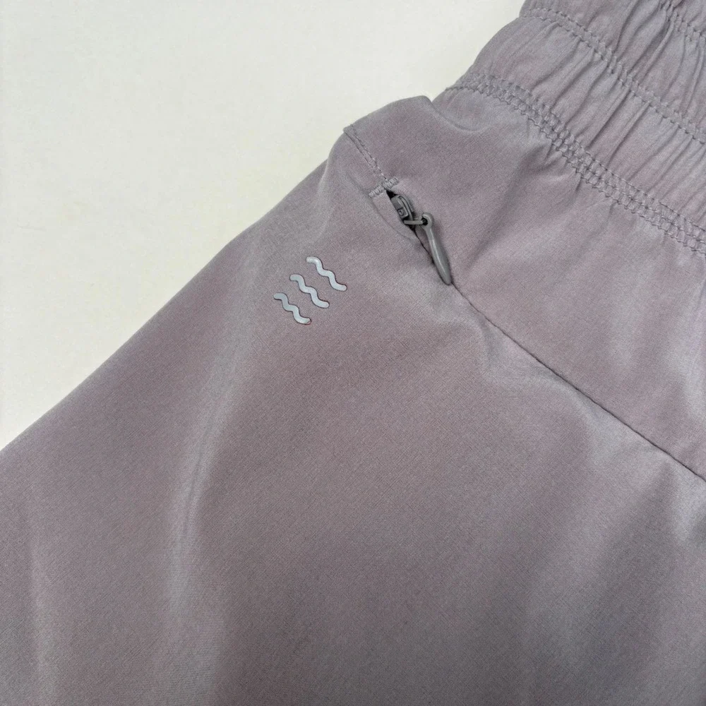 Free Fly Womens Gray Pull On Active Shorts Size Small Elastic Waist Zip Pockets